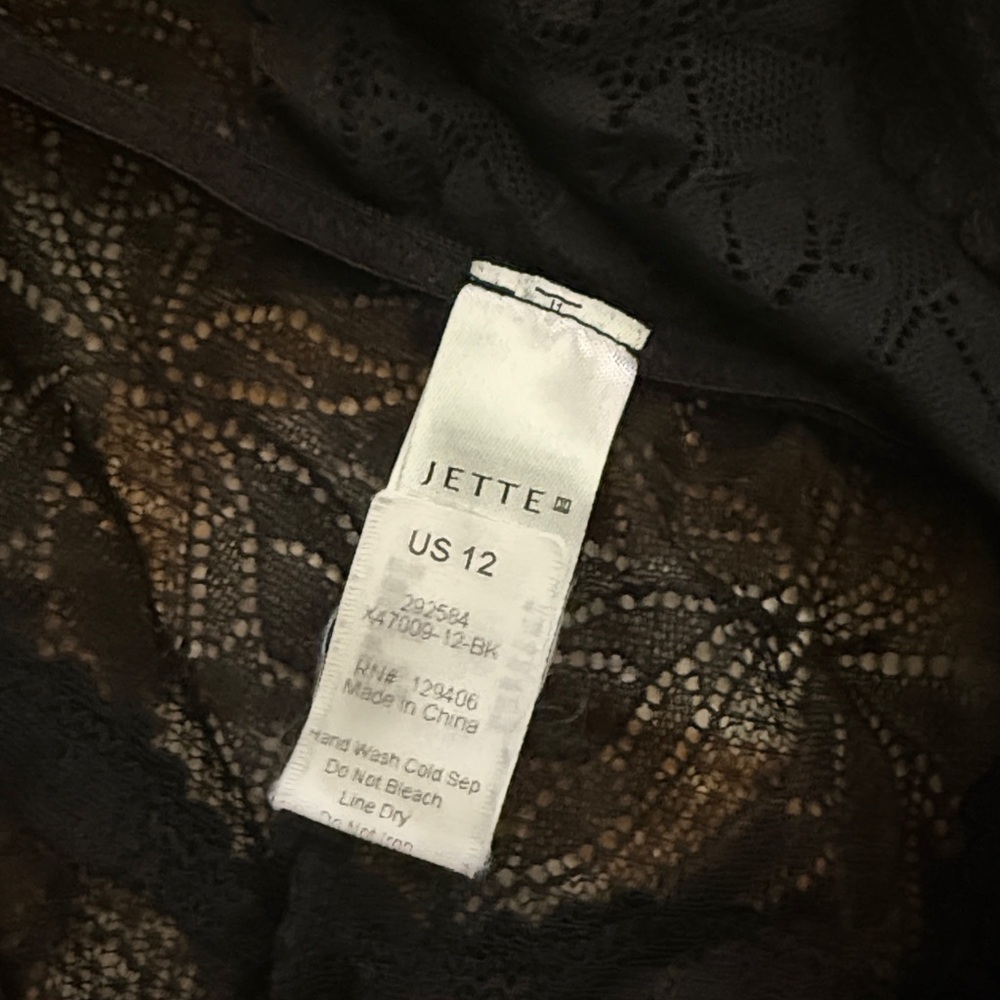 JETTE Black Lace Lingerie Romper - Picture 8 of 10